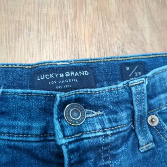 Lucky Brand Jeans Womens Size 8/29 AVA Skinny Ankle Mid Rise Medium Wash Blue - Picture 3 of 4